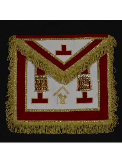 Șorț Masonic- Maestru Venerabil din Trecut Roșu